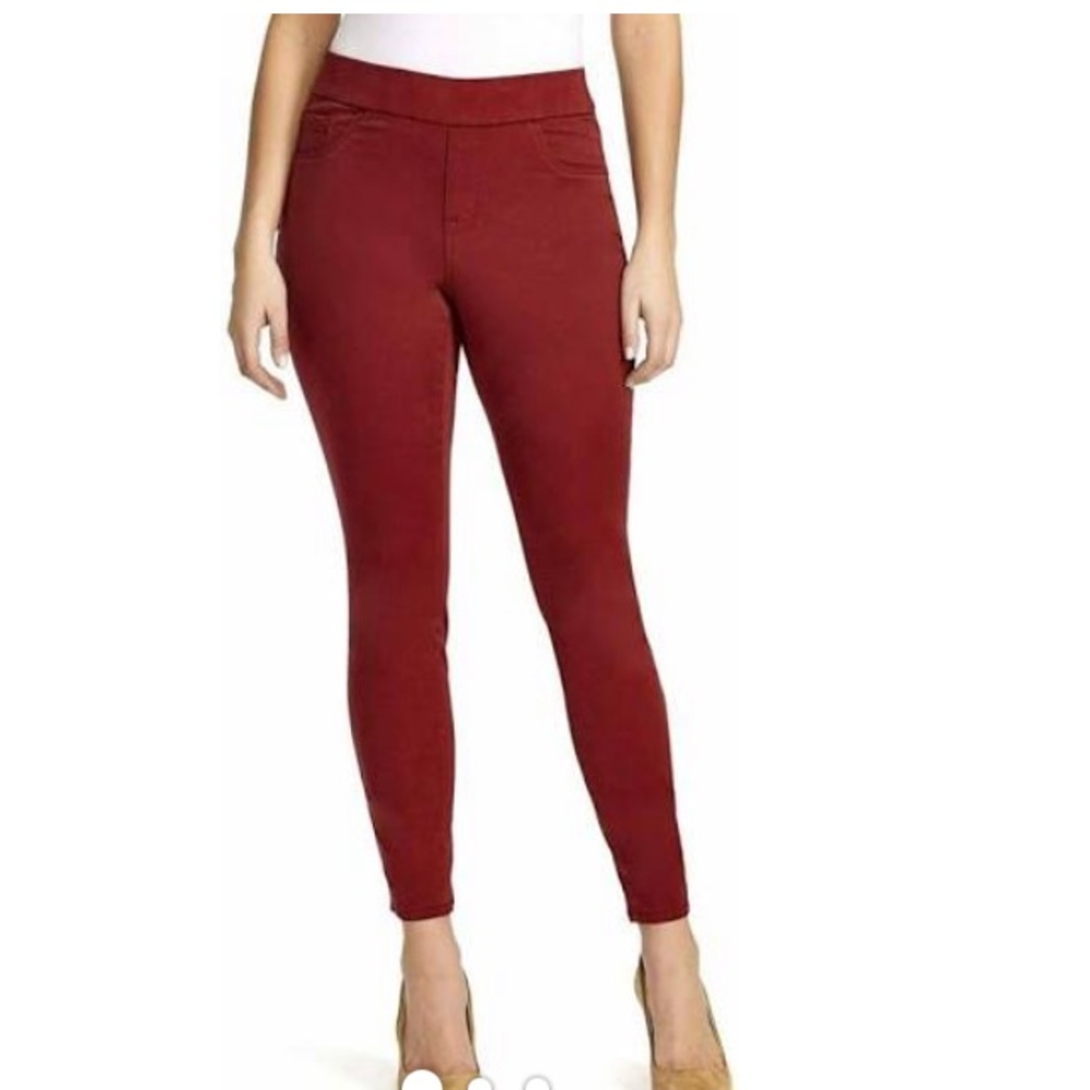 Nine west Heidi pull on skinny pants cherrywine